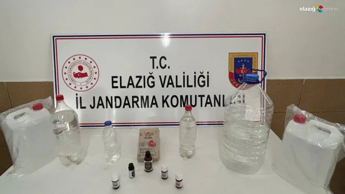 Elazığ jandarmasından kaçak içki operasyonu