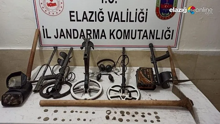 Elazığ'da kaçak kazı operasyonu!