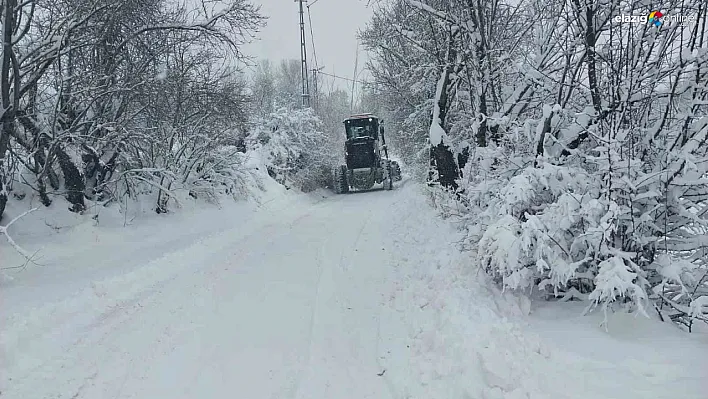 Elazığ'da Kar Alarmı! Ulaşıma Kapanan Köy Yolu Sayısı 371'e Ulaştı!