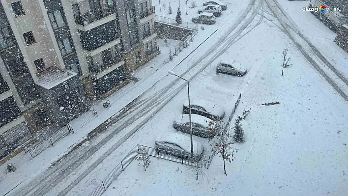 Elazığ'da Kar Yağışı Etkisini Artırdı! Yetkililerden Kritik Uyarı!