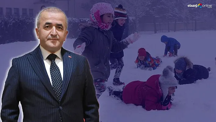 Elazığ'da Kar Yağışı Etkisini Arttırdı: Okullar 20 Şubat'ta Tatil Edildi!