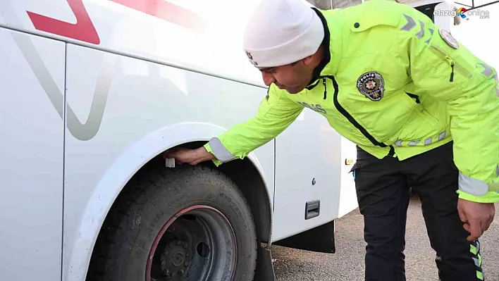 Ekipler lastikleri tek tek kontrol etti!