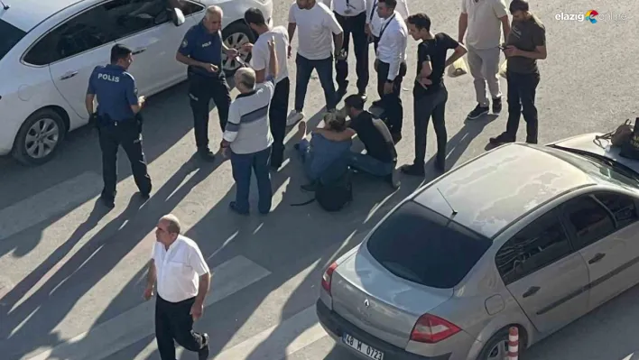 Elazığ'da hastane önünde kaza!