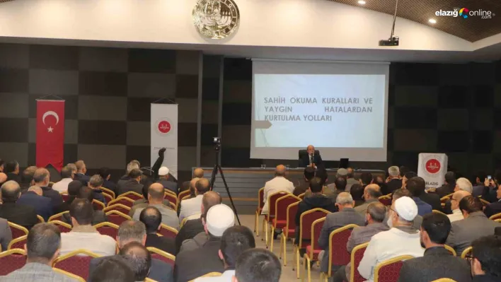 Elazığ İl Müftülüğü, Sahih Okuma Kuralları Semineri ile Personeli Bilinçlendiriyor!