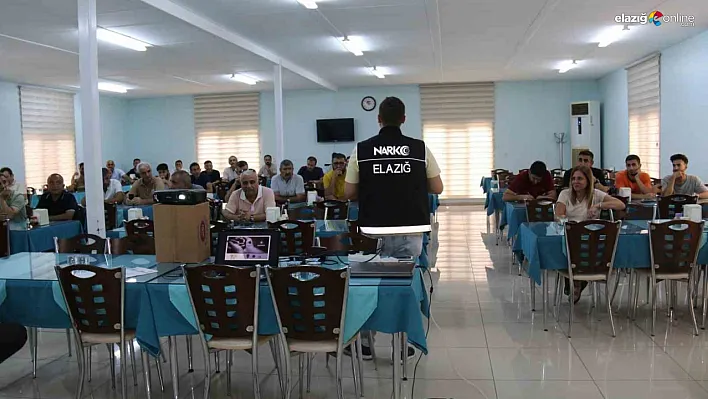 Elazığ'da uyuşturucu ile mücadele eğitimi