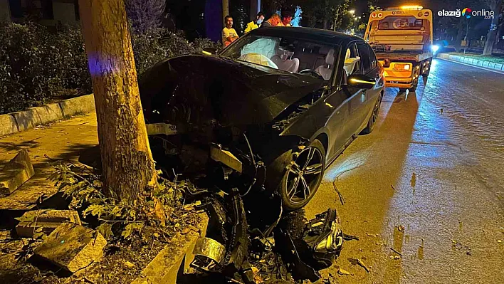 Otomobil ağaca çarptı: 1 yaralı