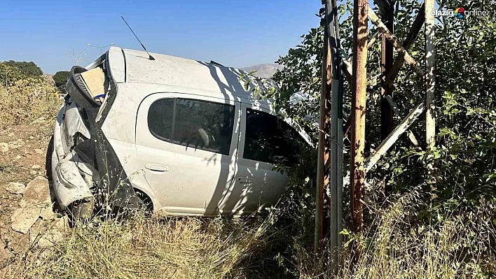 Güney Çevreyolunda kaza! Otomobil şarampole uçtu