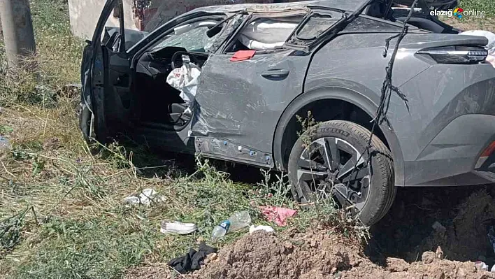 Kovancılar'da Otomobil Şarampole Uçtu: 4 Kişi Yaralandı!