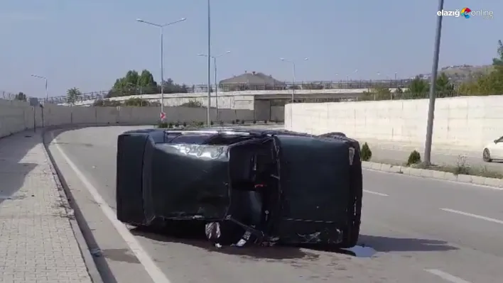 Ulukent Mahallesi Yolu Üzerinde Feci Kaza! Otomobil Takla Attı