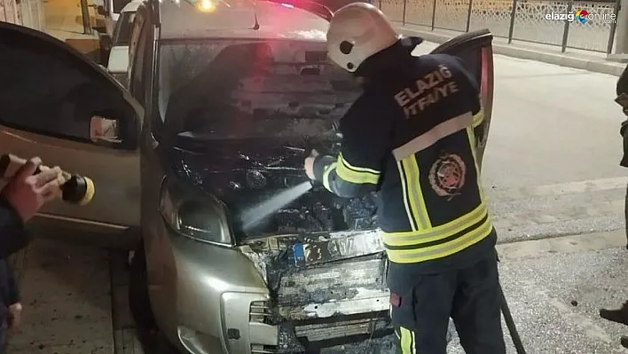Bir anda alev aldı!