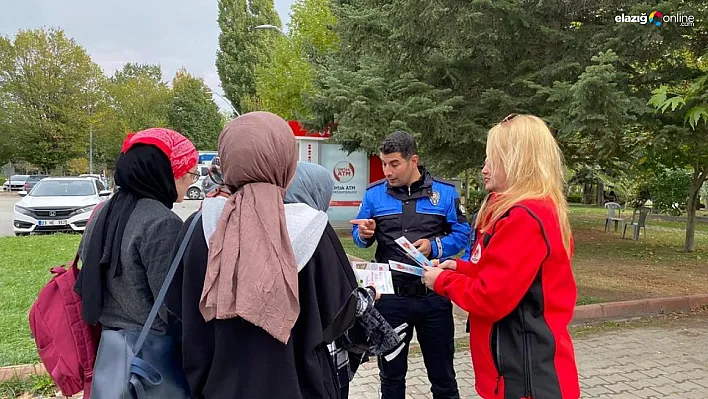 Elazığ'da polis, üniversite öğrencilerini bilgilendirdi