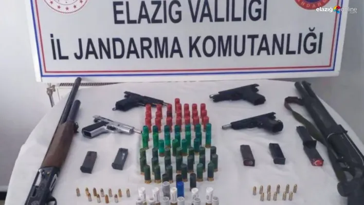 Elazığ'da jandarma'dan silah kaçakçılığına darbe!