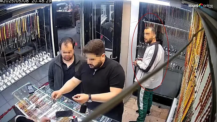 Tespih Dükkanında Film Gibi Hırsızlık! Elazığ'da Kameralar Anbean Kaydetti!