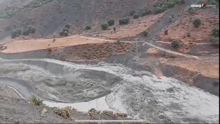 Palu'da şiddetli yağış sele yol açtı: 10 köyün yolu sular altında kaldı