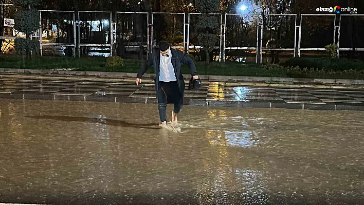 Elazığlı vatandaşlardan yağış enstantaneleri!