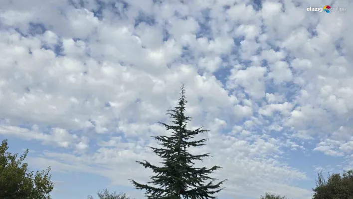 Gökyüzünde Görsel Ziyafet! Elazığ'da Sirrokümülüs Bulutları Büyüledi