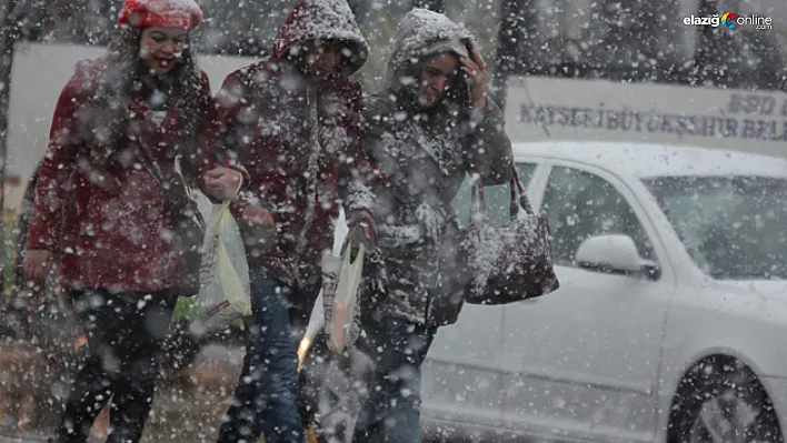 Elazığ'da Soğuk Hava ve Kar Alarmı: Yoğun Kar Yağışı Bekleniyor!