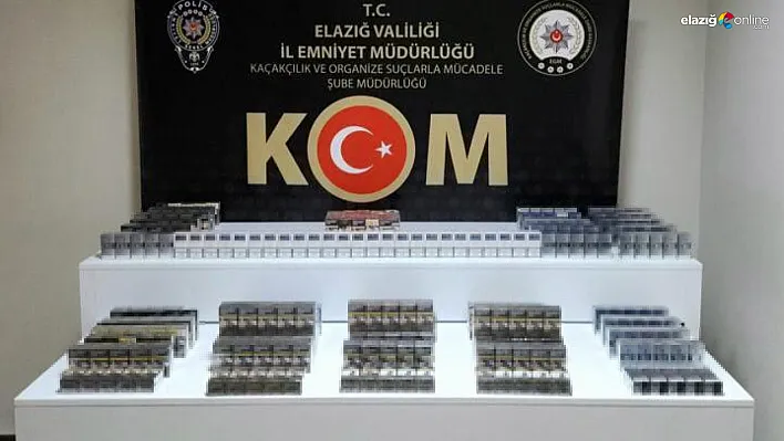 Elazığ'da kaçak sigara operasyonu!