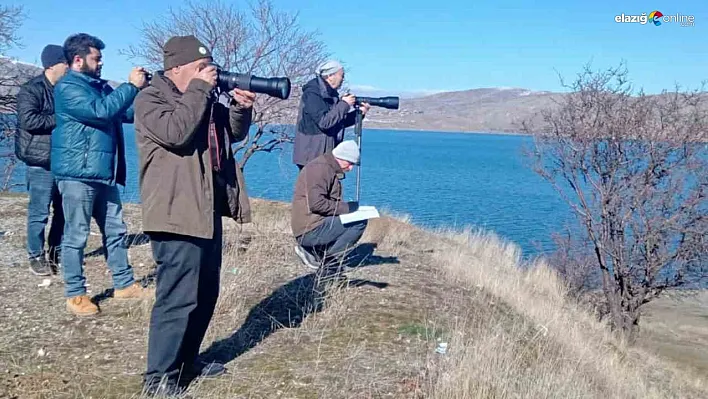 Elazığ'da su kuşu sayımı gerçekleştirildi
