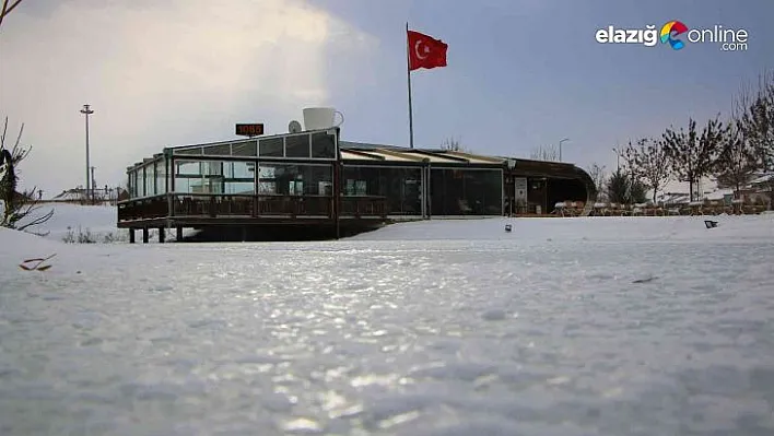 Süs havuzları donunca, ortaya kartpostallık görüntüler çıktı