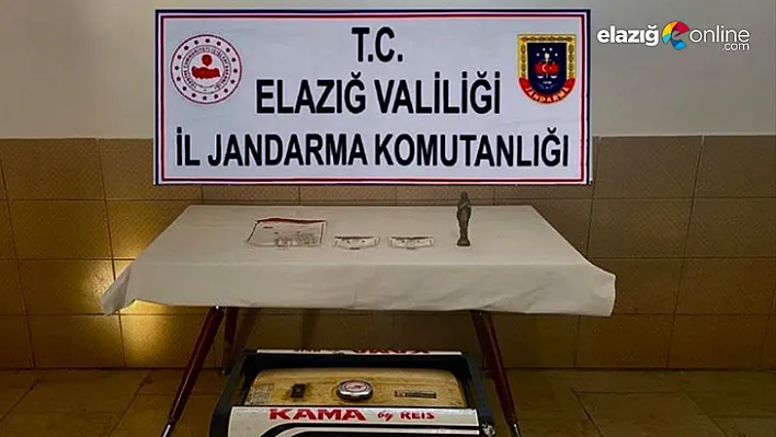 Elazığ'da tarihi eser operasyonu