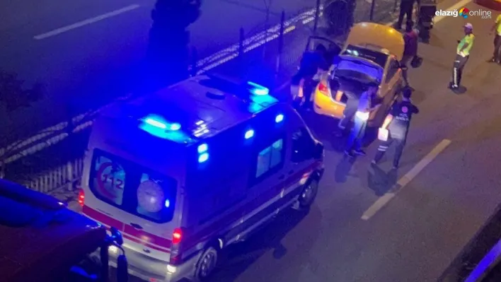 Elazığ'da trafik kazası! Malatya Caddesi'nde ticari taksi ve otomobil çarpıştı