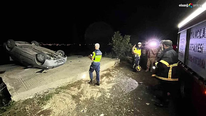 Elazığ Kovancılar'da Korkutan Kaza: Otomobil Takla Attı, 1 Yaralı
