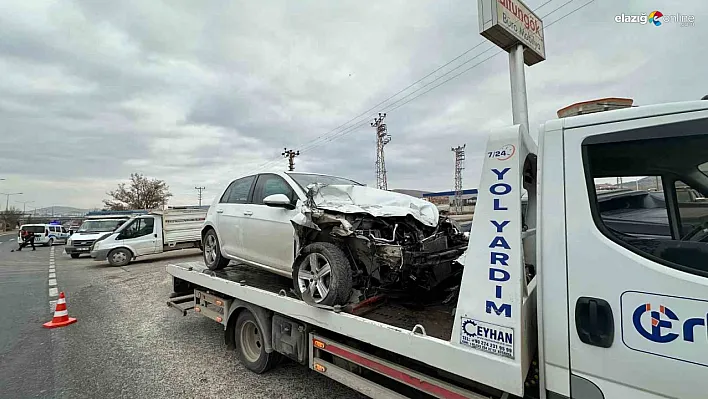 Elazığ-Malatya Karayolunda Korkutan Kaza! 2 Yaralı