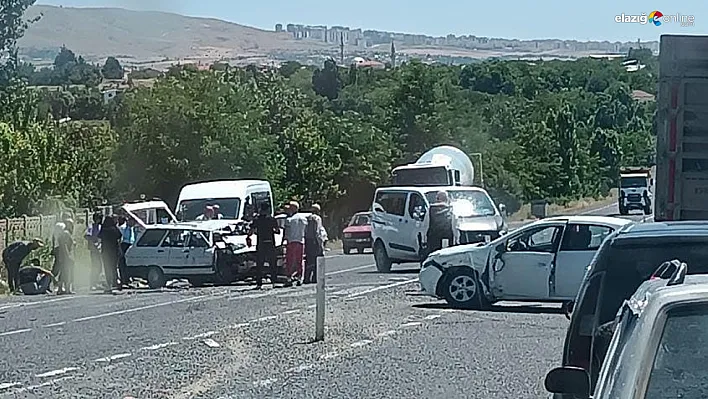 Elazığ'da meydana gelen kazada, 6 kişi yaralandı