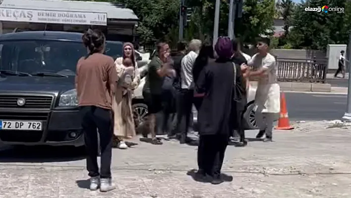 Elazığ'da Trafik Kazası Kavga ile Bitti: Yumruklar Havada Uçuştu!