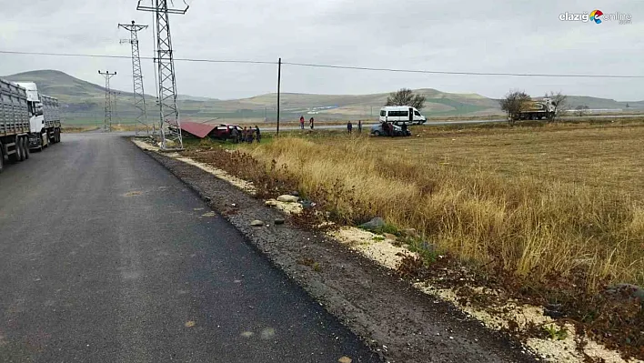 Elazığ'da trafik kazası: 2 yaralı