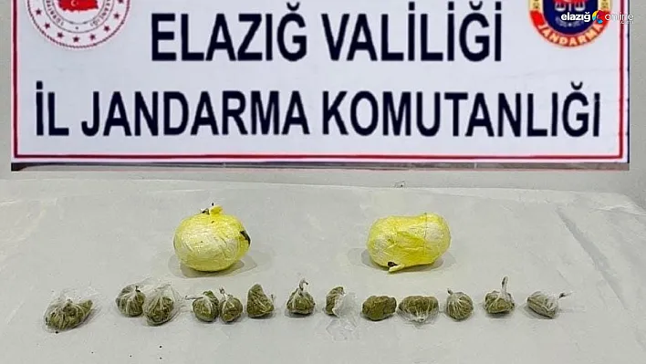 Elazığ jandarmasından uyuşturucu operasyonu!