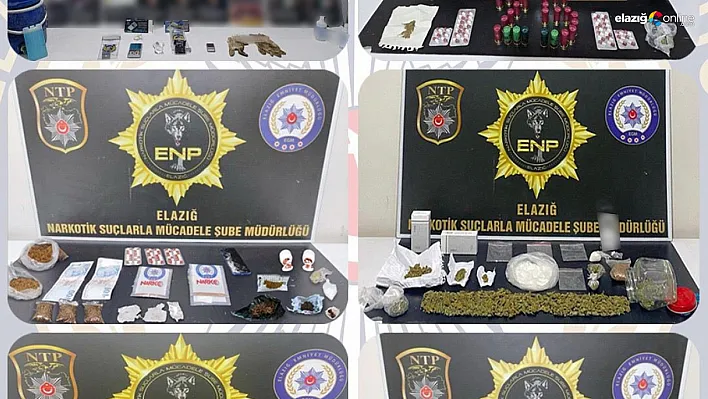 Elazığ'da Son Bir Ayın Bilançosu Açıklandı: Zehir Tacirleri Tek Tek Tutuklandı