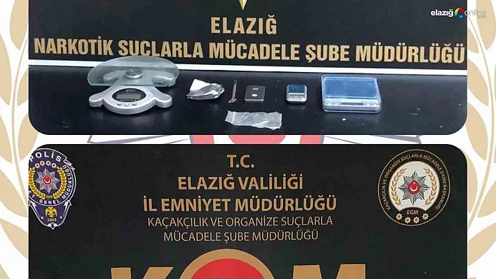 Elazığ emniyeti uyuşturucuya darbe vurmaya devam ediyor!