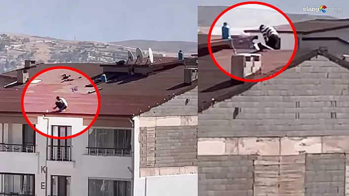 Elazığ'da Yürekleri Ağza Getiren Anlar Kamerada!