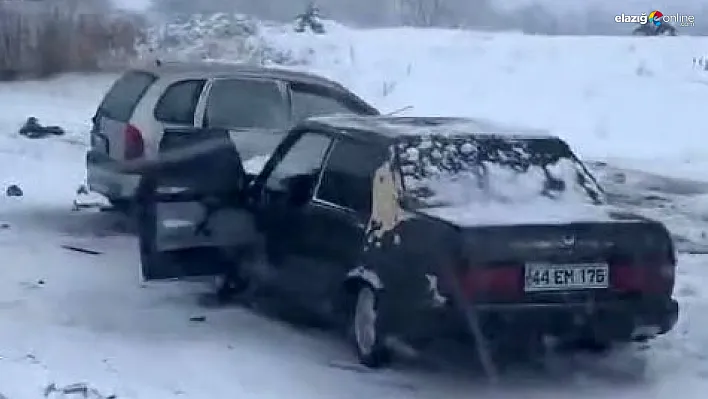 Elazığ'da Buzlanma Kazaya Neden Oldu! 5 Kişi Yaralandı