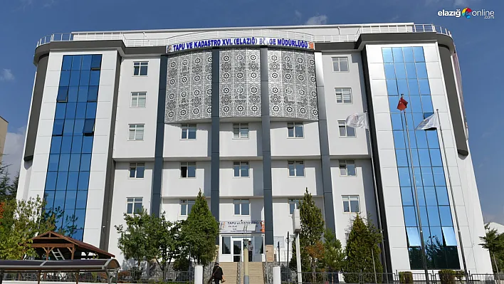 İşte Elazığ Tapu Müdürlüğünün hazineye katkısı!