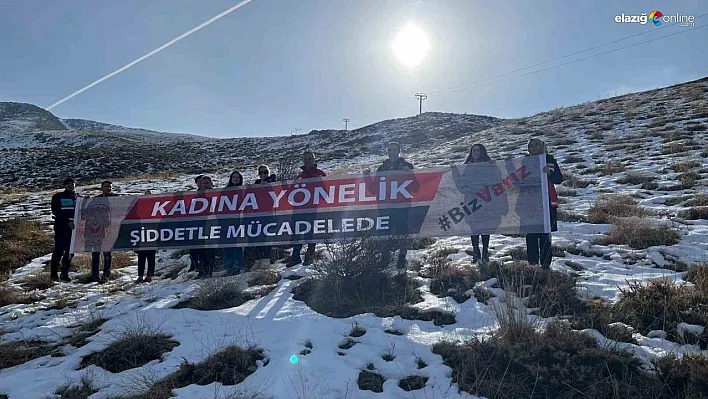 Elazığ Hazarbaba Dağı'ndan 'Şiddete Sıfır Tolerans' Mesajı