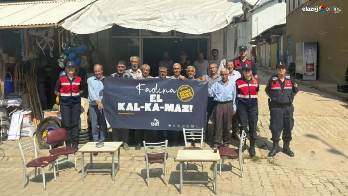 Elazığ jandarmasından kadına şiddetle mücadele ve KADES uygulaması bilgilendirmesi