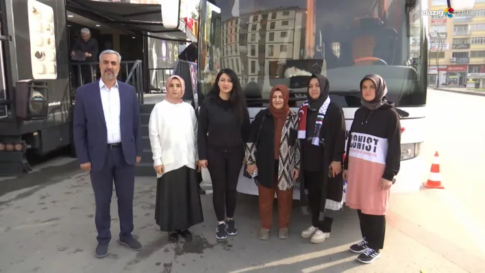 Elazığ Memur-Sen Kadın Kolları Filistin için Diyarbakır'da