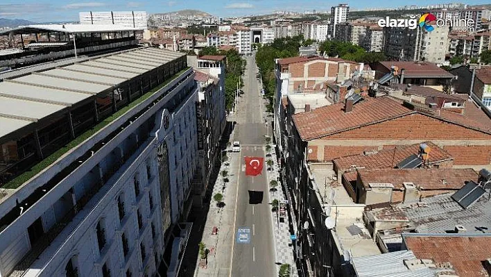 Elazığ sokağa çıkma kısıtlamasıyla sessizliğe büründü