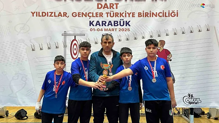 Elazığ Dartta Fırtına Gibi! TOKİ Fırat Ortaokulu Türkiye İkincisi!