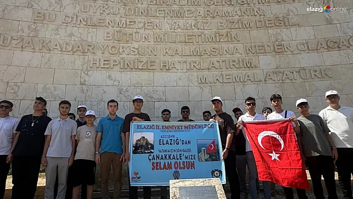 'Genç Adımlar Kampa-9' Projesiyle Elazığlı Öğrenciler Çanakkale Ruhunu Yaşadı!