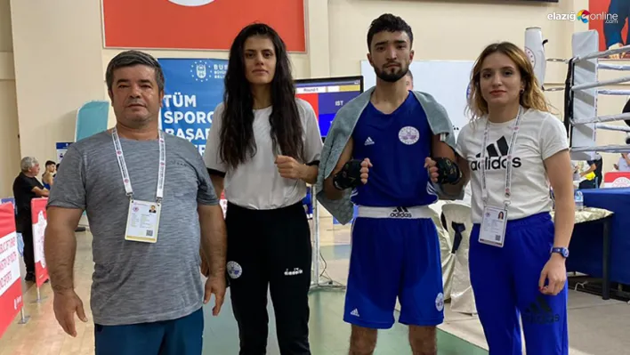 Elazığlı sporcular Türkiye Boks Şampiyonası'nda yıldızlaştı