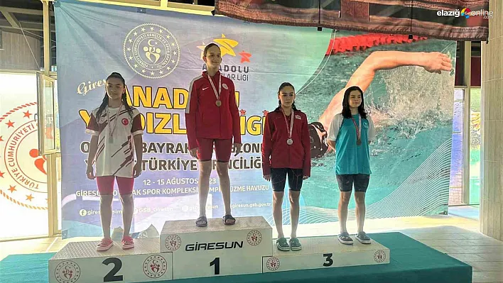 Yüzme müsabakalarında Elazığ rüzgarı