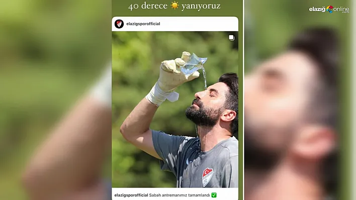 Elazığspor'da 40 Derecelik Antrenman! Kaleci Muammer Yıldırım'dan Mizahi Paylaşım!