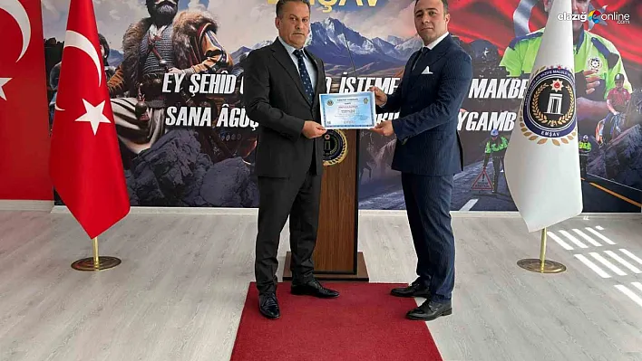 Elazığ'da EMŞAV Temsilciliği Açıldı: Başkan Murat Demir Mazbatasını Aldı!