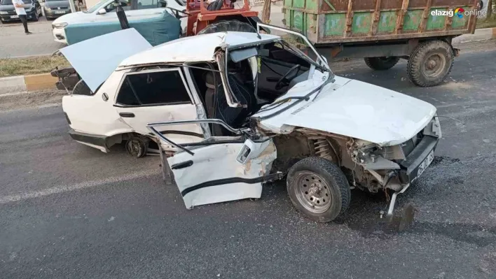 Ergani'de otomobil ile traktör çarpıştı: 3 yaralı