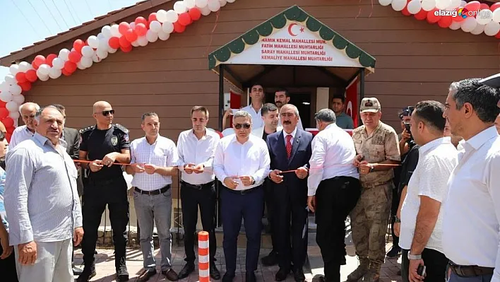 Ergani ilçesinde dört mahalleye hizmet verecek yapının açılışı yapıldı