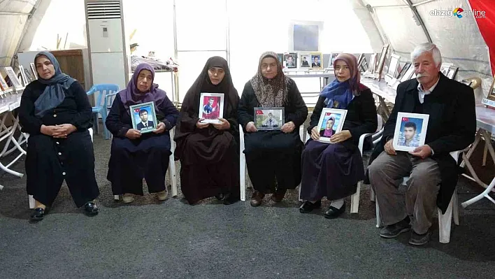 Diyarbakır'da evlat nöbeti soğuk havalara rağmen sürüyor